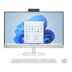 HP AIO 27-CR0035NY  intel® Core™ i5-1335U, 8GB 512G SSD 27" FHD Antiglare IPS (NON TOUCH), Shell White HD Camera DOS