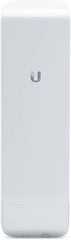 UBIQUITI NSM5 5.0GHz Nano MIMO 150+Mbps RANGE 15+Km , Indoor/Outdoor CPE, 2 x 10/100 Ethernet PoE Ports, Works airMAX , White | NSM5