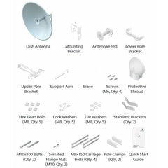 Ubiquiti airFiber Dish 30dBi, 5GHz, Slant 45